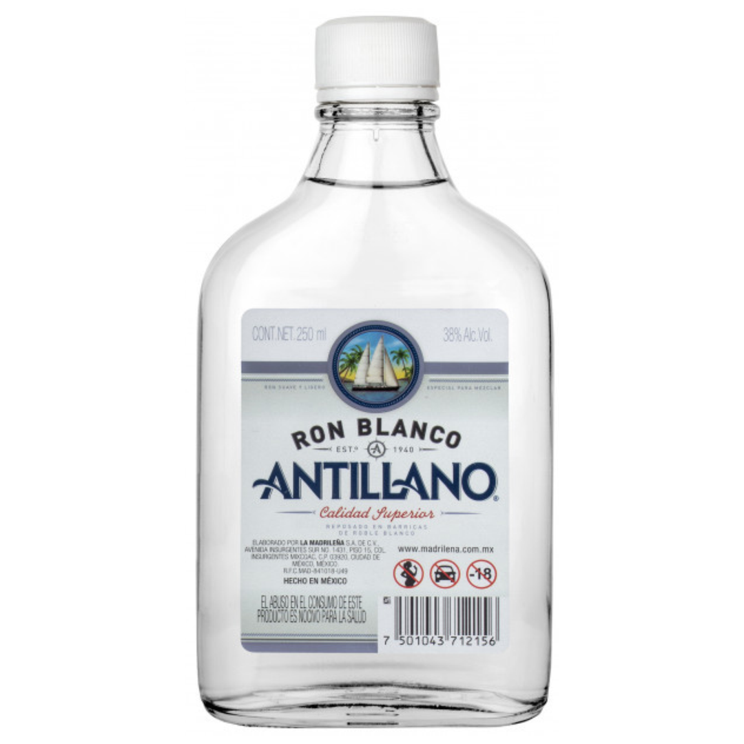 RON ANTILLANO BLANCO 250 ML