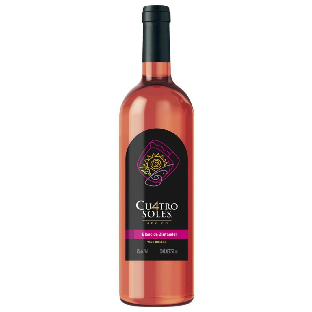 VINO ROSADO 4 SOLES BLANC DE ZINFANDEL 750 ML