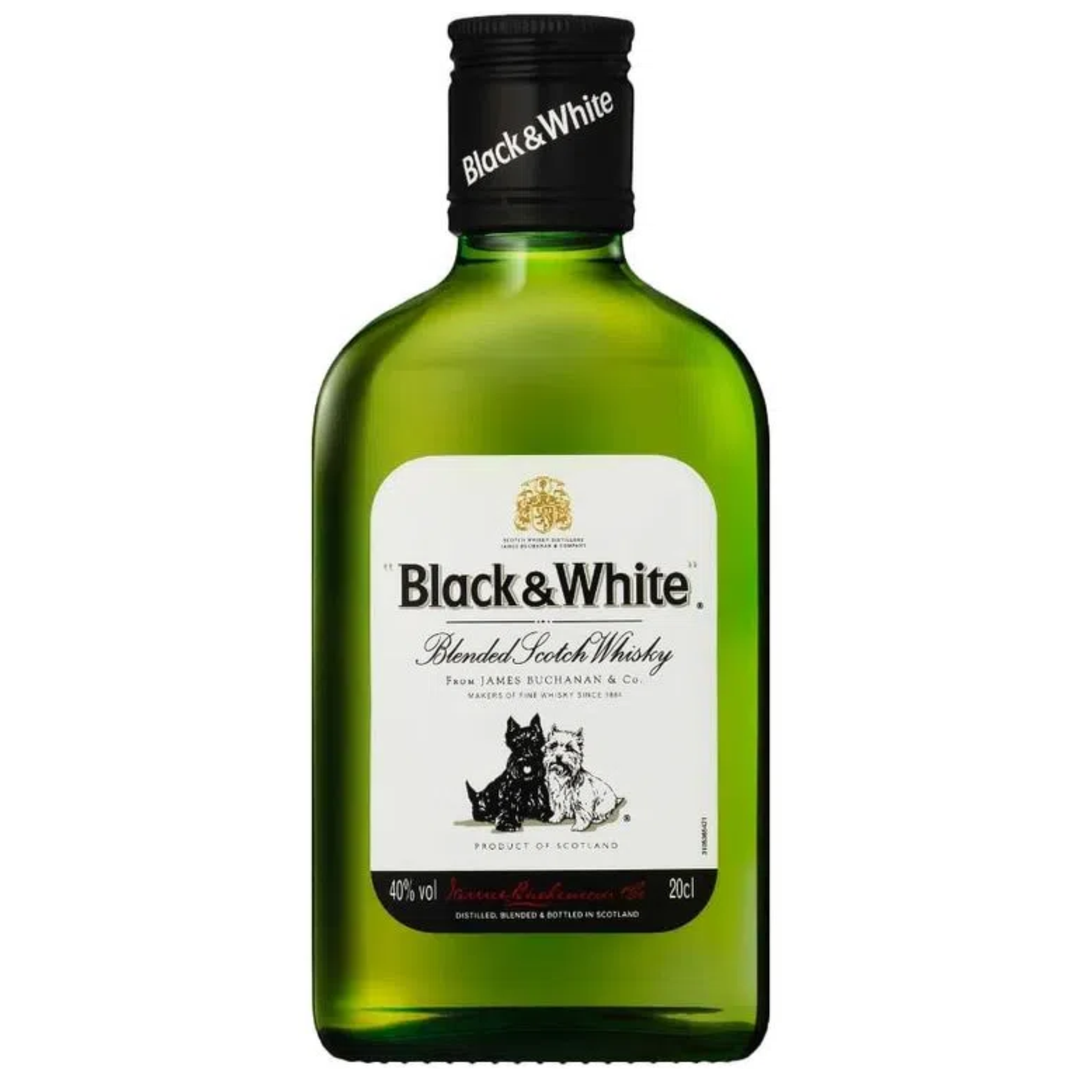 WHISKY BLACK & WHITE 200 ML