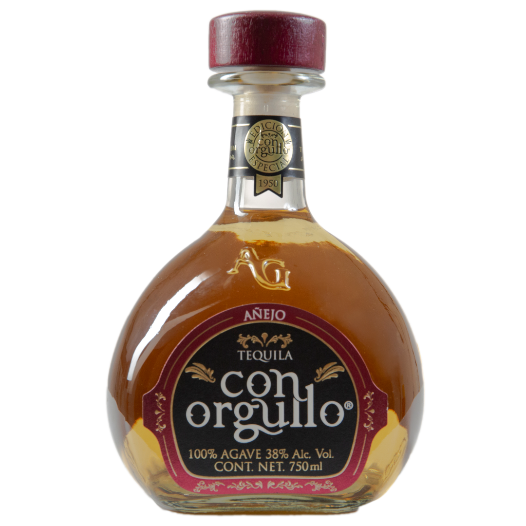 TEQUILA CON ORGULLO AÑEJO 100% 750 ML