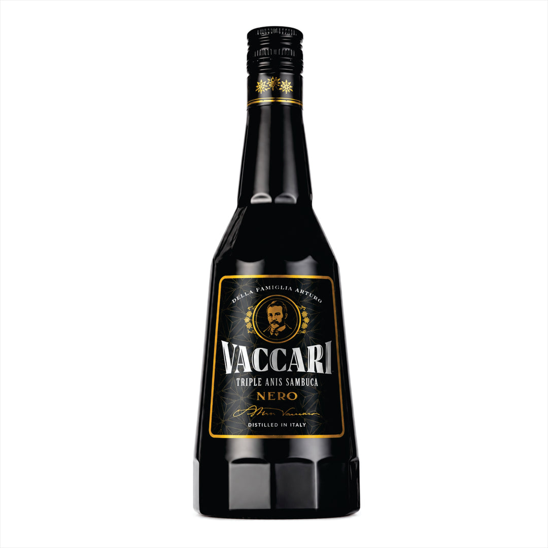 LICOR SAMBUCA VACCARI BLACK 700 ML
