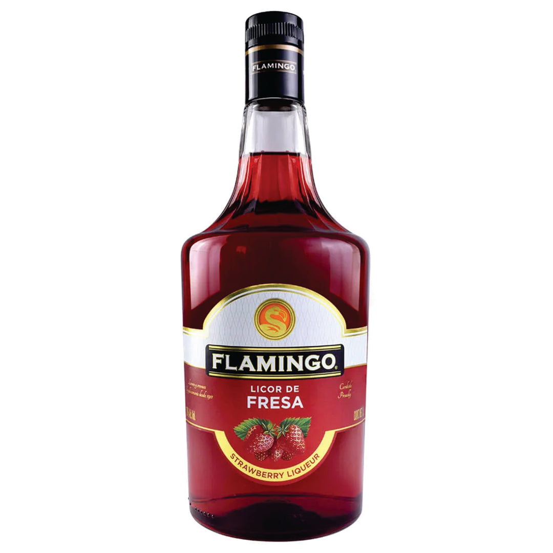LICOR DE FRESA FLAMINGO 1 LT