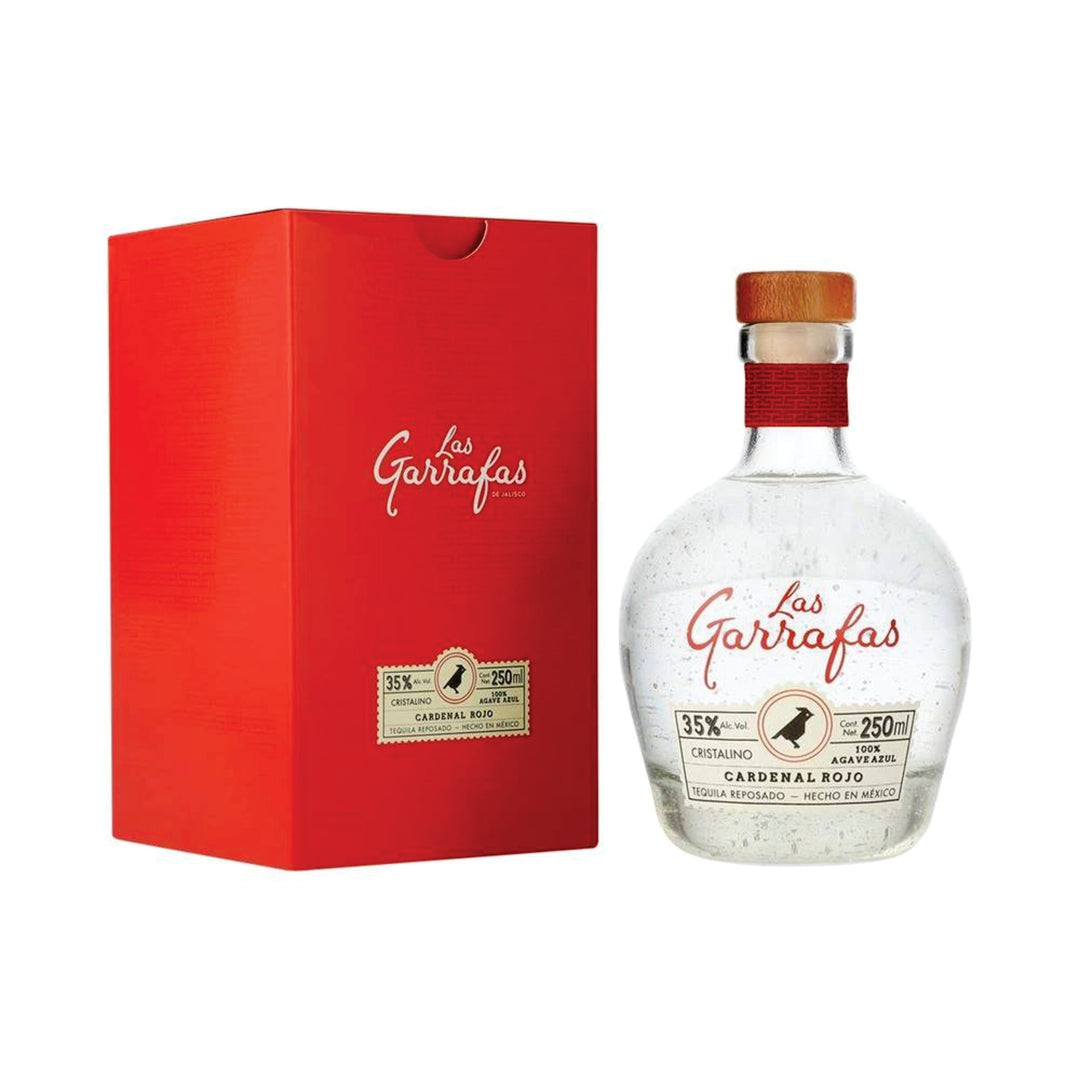 TEQUILA LAS GARRAFAS CARDENAL ROJO REPOSADO CRISTALINO 700 ML