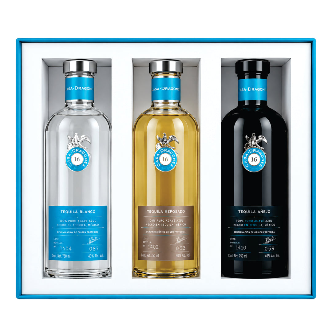 TEQUILA CASA DRAGONES FAMILY PACK 375 ML C/U