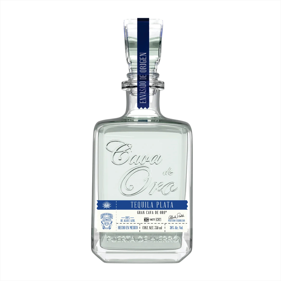 TEQUILA CAVA DE ORO PLATA 750 ML