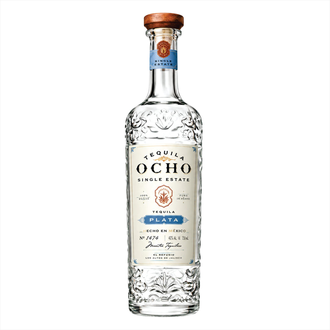 TEQUILA OCHO PLATA 750 ML